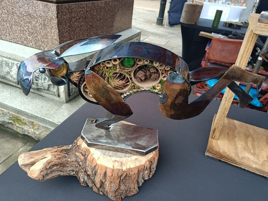 Large running Hare sculpture