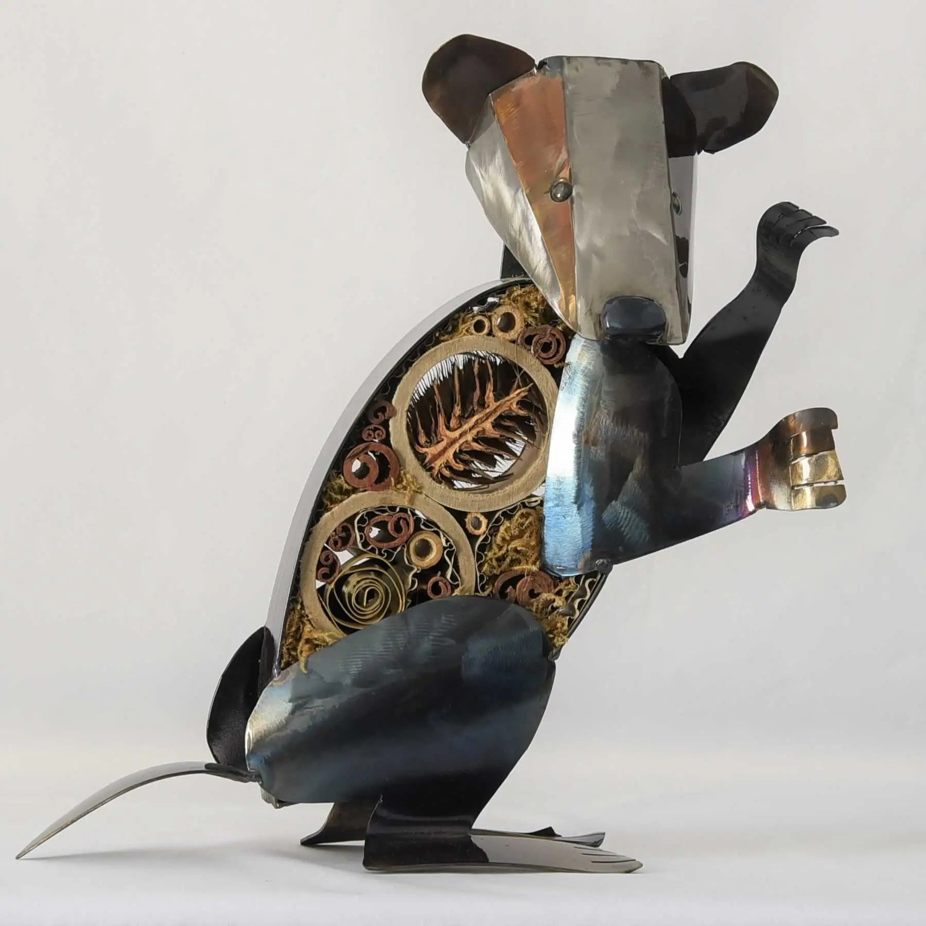 melanie badger showing off her insect refuge