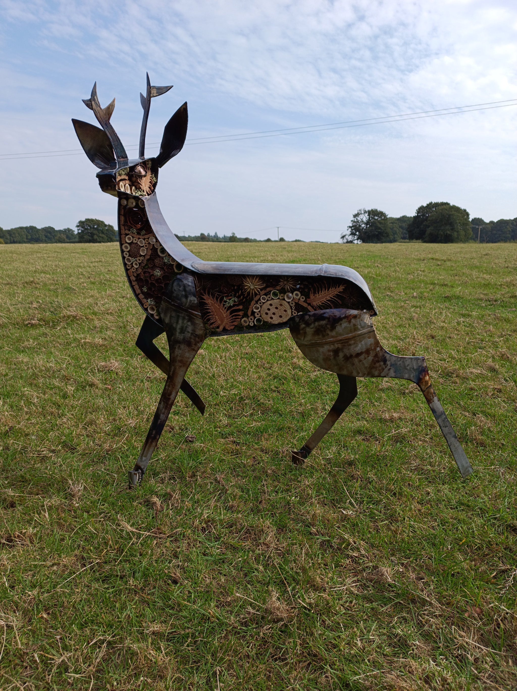 Large roe deer sculpture