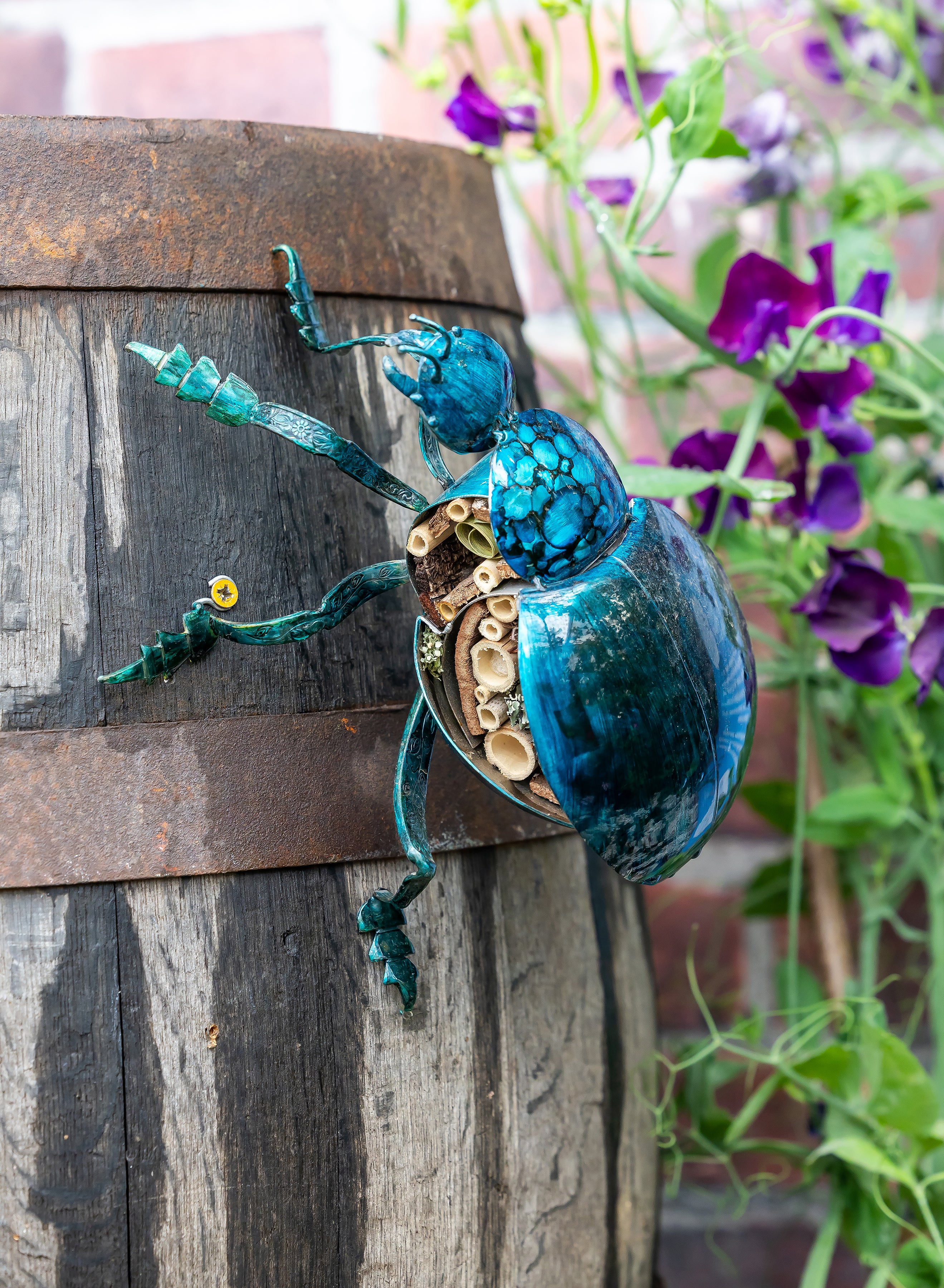 Globular springtail insect sculpture